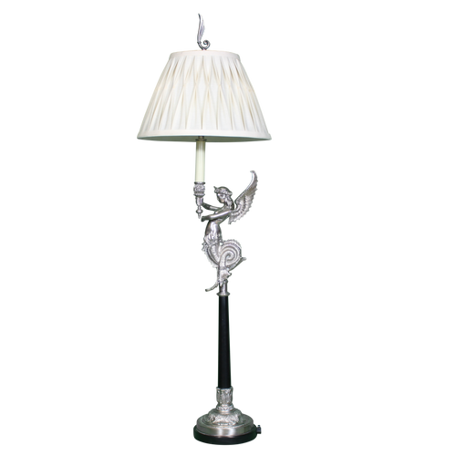 Empire Style Winged Mermaid Desk Lamp